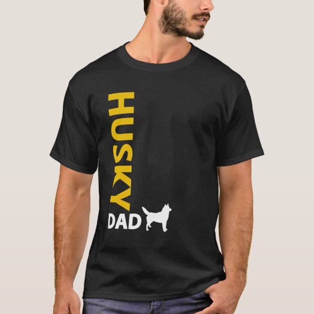 Siberian huskypappa tee (Framsida)
