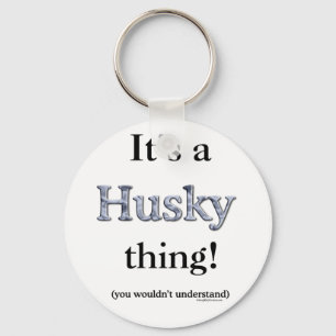Siberian huskysak nyckelring