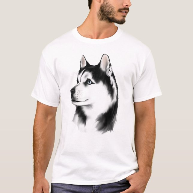 Siberian huskyT-tröja Tee (Framsida)