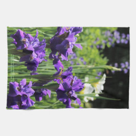 Siberian Iris för lilor & för vit, falsk Kökshandduk