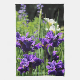 Siberian Iris för lilor & för vit, falsk Kökshandduk