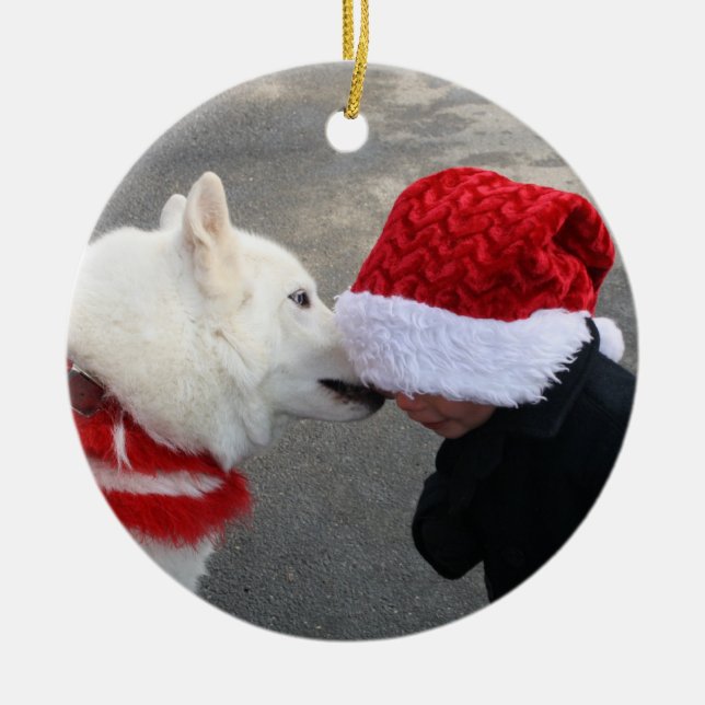 Siberian kärlek julgransprydnad keramik (Framsidan)