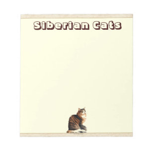 Siberian kattanteckningsblock anteckningsblock