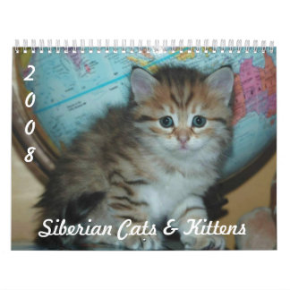 Siberian KATTER & KATTUNGAR CAL2008 Kalender