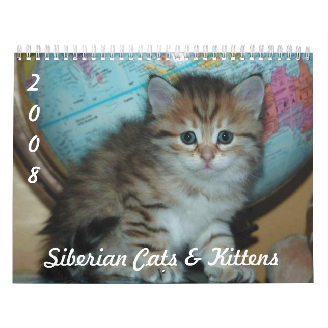 Siberian KATTER & KATTUNGAR CAL2008 Kalender (Omslag)