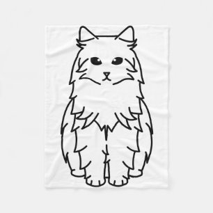 Siberian katttecknad fleecefilt