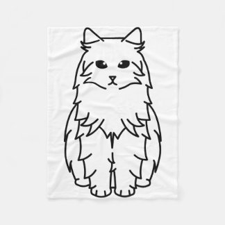 Siberian katttecknad fleecefilt