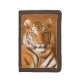 Siberian plånbok för nylon för tigerporträttbrunt (Framsidan Vertikal)