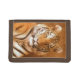 Siberian plånbok för nylon för tigerporträttbrunt (Framsidan)