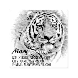 Siberian Tiger セルフインキングスタンプ Självfärgande Stämpel