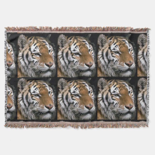 Siberian Tiger Älskare Filt (Framsidan)