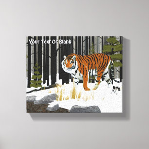Siberian Tiger Canvastryck