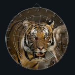 Siberian Tiger Darttavla<br><div class="desc">Vilda djur och Big Cats Digital Artworks - närliggande Sibiriska tigern Ansikte</div>