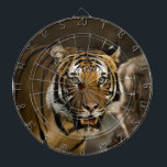 Siberian Tiger Darttavla<br><div class="desc">Vilda djur och Big Cats Digital Artworks - närliggande Sibiriska tigern Ansikte</div>