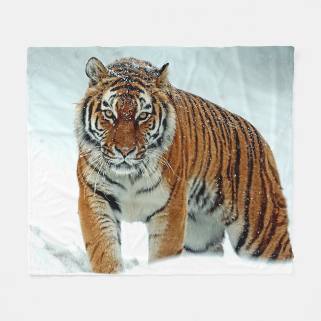 SIBERIAN TIGER FLEECE BLANKET (Framsidan (Horisontell))