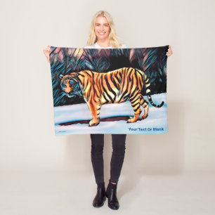 Siberian Tiger Fleecefilt