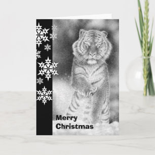 Siberian Tiger-julkort Helgkort