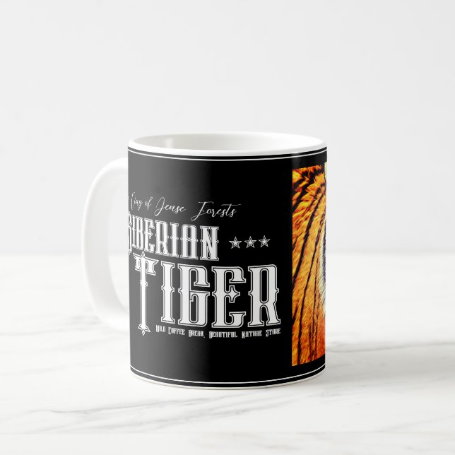 Siberian Tiger Kaffemugg (Framsida vänster)