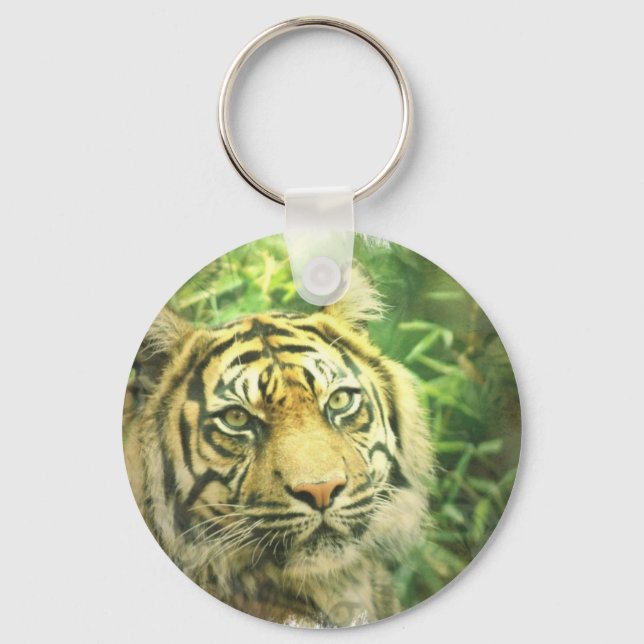 Siberian Tiger Keychain Nyckelring (Framsida)