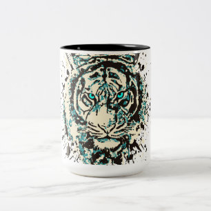 Siberian Tiger Kopp Färgfull tigerkaffe Mugg