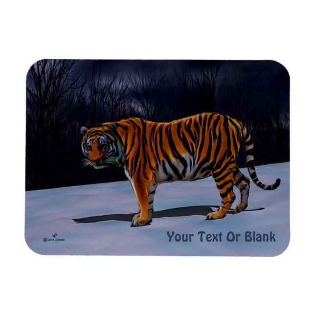 Siberian Tiger Magnet (Horisontell)