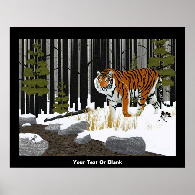Siberian Tiger Poster (Framsidan)