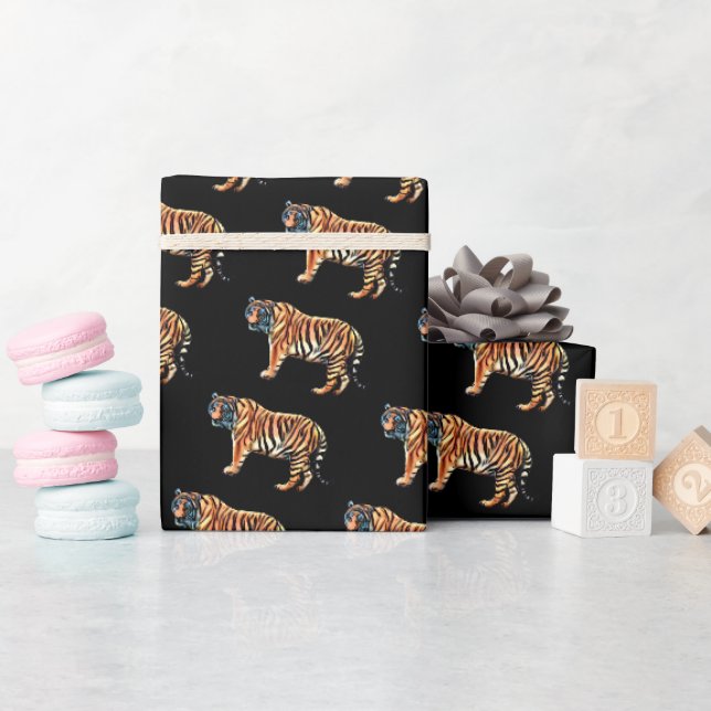 Siberian Tiger Presentpapper (Baby Shower)