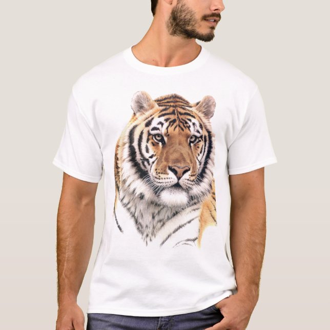 SIBERIAN TIGER-UTSKRIFTSHIRIRE TRÖJA (Framsida)