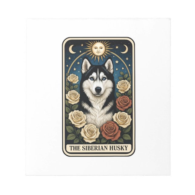 Siberisk Husky Anteckningsblock (Framsida)