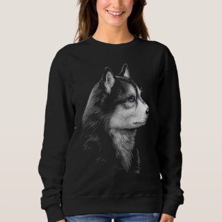 Siberisk Husky Färgade Ögon Djurens Rättigheter T Shirt