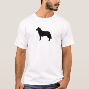 Siberisk Husky Silhuett T Shirt