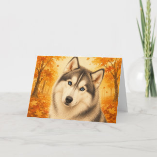 Siberisk Husky Välkomstkort Kort