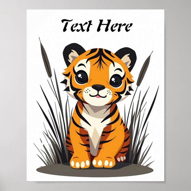 Siberisk tiger poster (Framsidan)