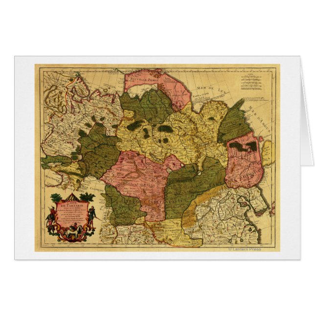 Sibirien, RysslandPanoramisk MapSibirien, Ryssland Hälsningskort (Framsidan Horizontal)