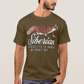 Sibiriens Mamma-liv brinner utan en gåva T Shirt