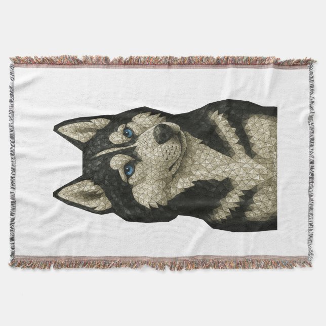 Sibirisk Husky-ädelsten Filt (Framsidan)