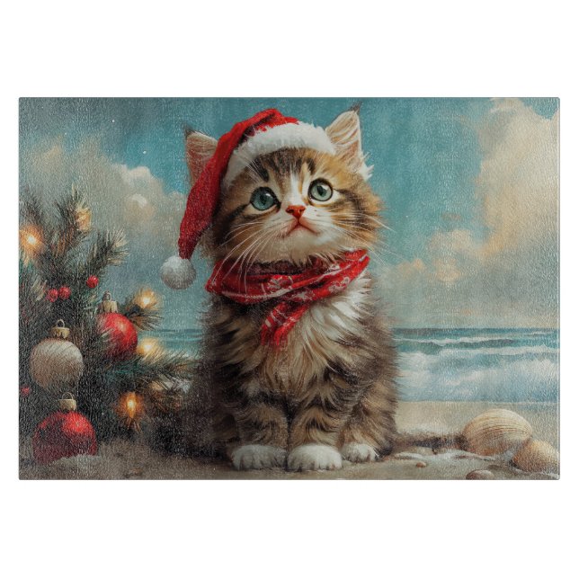 Sibirisk Katt Jul Vintage Strand (Framsidan)
