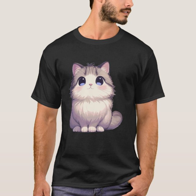Sibirisk Katt Sibirisk Katt T Shirt (Framsida)