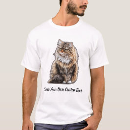 Sibirisk katt Skapa din egen anpassade text  T Shirt