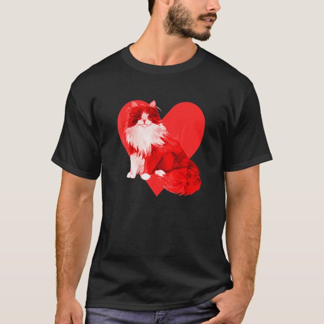 Sibirisk katt t shirt (Framsida)