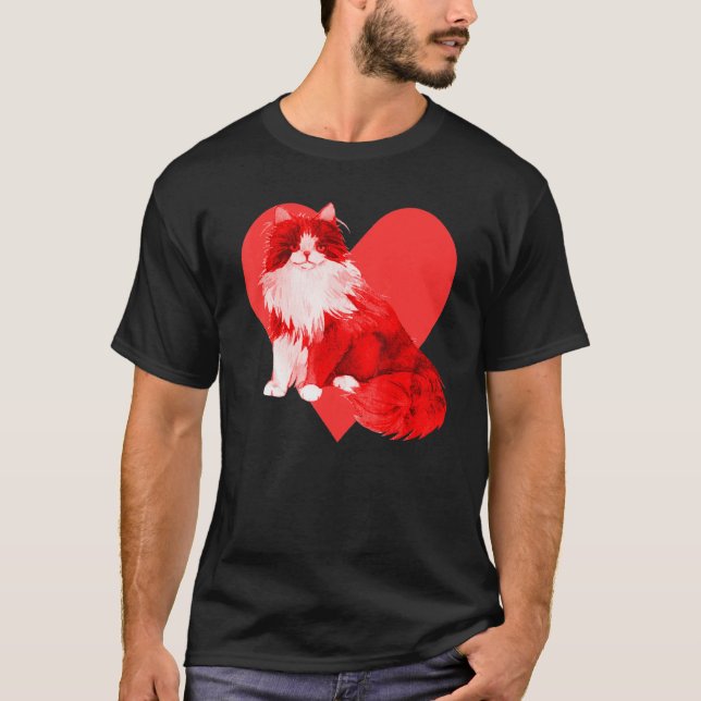 Sibirisk katt t shirt (Framsida)
