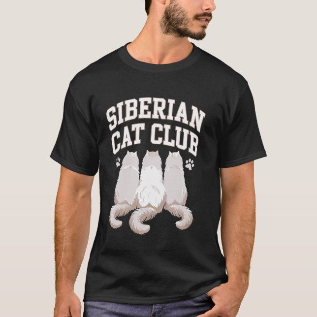 Sibirisk katt t shirt (Framsida)