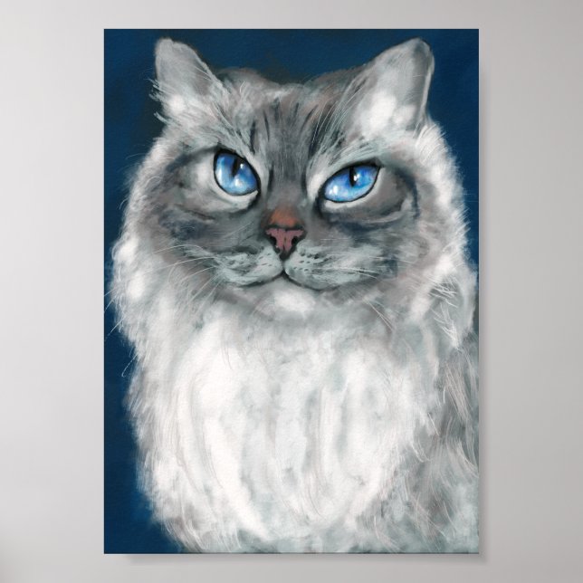 Sibirisk katt tryck (Framsidan)