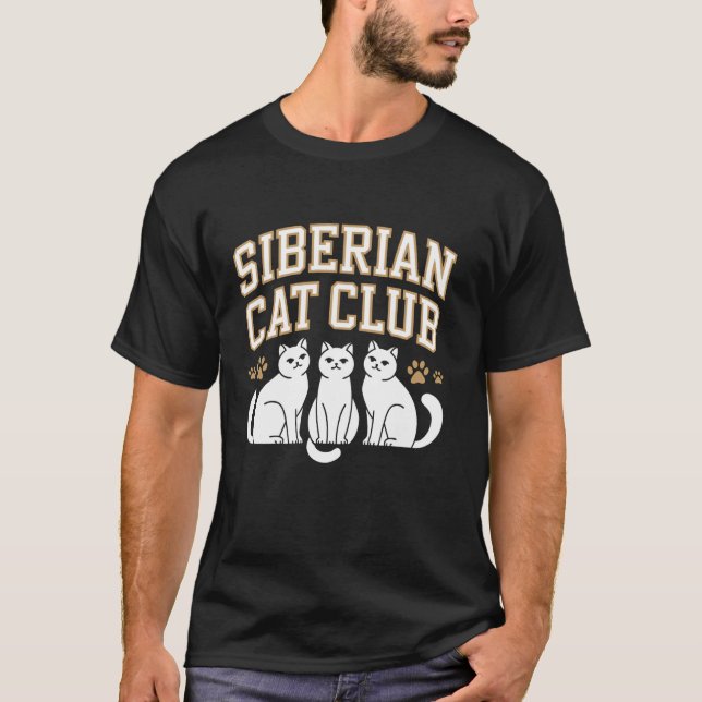 Sibirisk kattägare t shirt (Framsida)