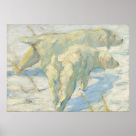 Sibiriska Hundar - Franz Marc, tyska konsthögkonst Poster