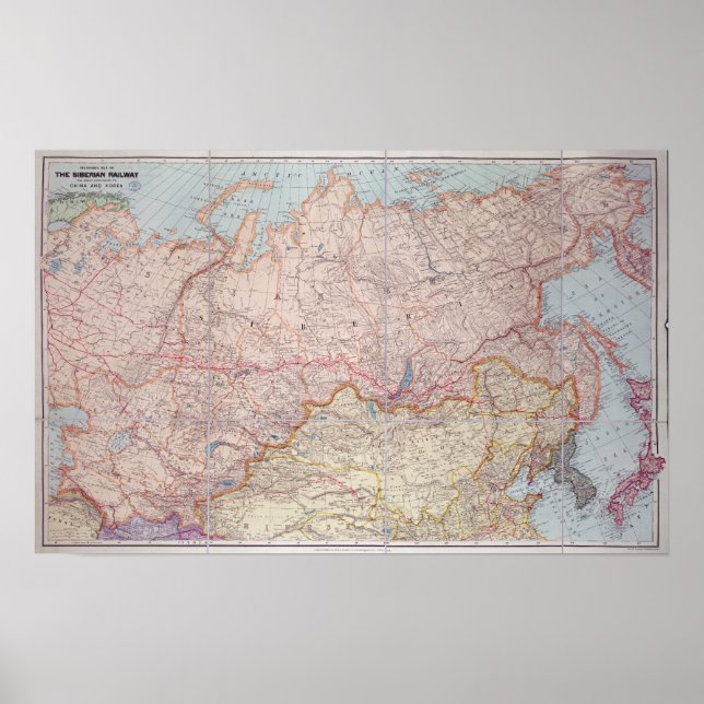 Sibiriska järnvägen poster (Framsidan)