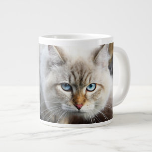 Sibiriska katt i en höstskog jumbo mugg