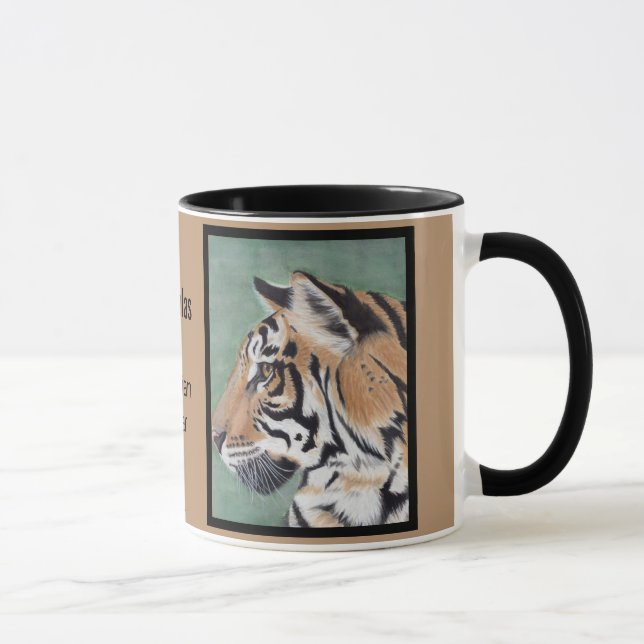 Sibiriska tiger Personalize NAMN-kaffe Mugg Kopp (Höger)