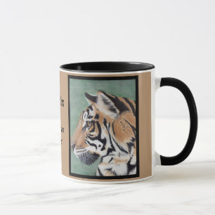 Sibiriska tigern personifierar NAMN-kaffe Mugg Kop
