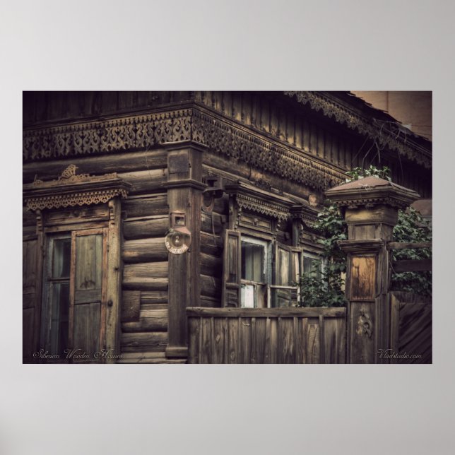 Sibiriska trähus (projekt på vladstudio.com) poster (Framsidan)